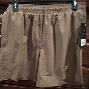 Men's Brown Shorts dry fit material NWT